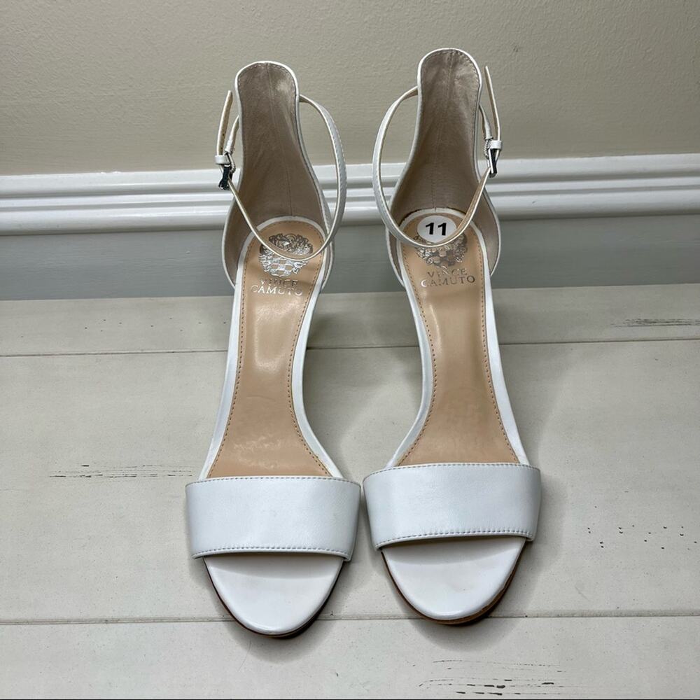 Vince Camuto Sebatani Leather Ankle Strap Sandal Size 11 - Picture 5 of 7